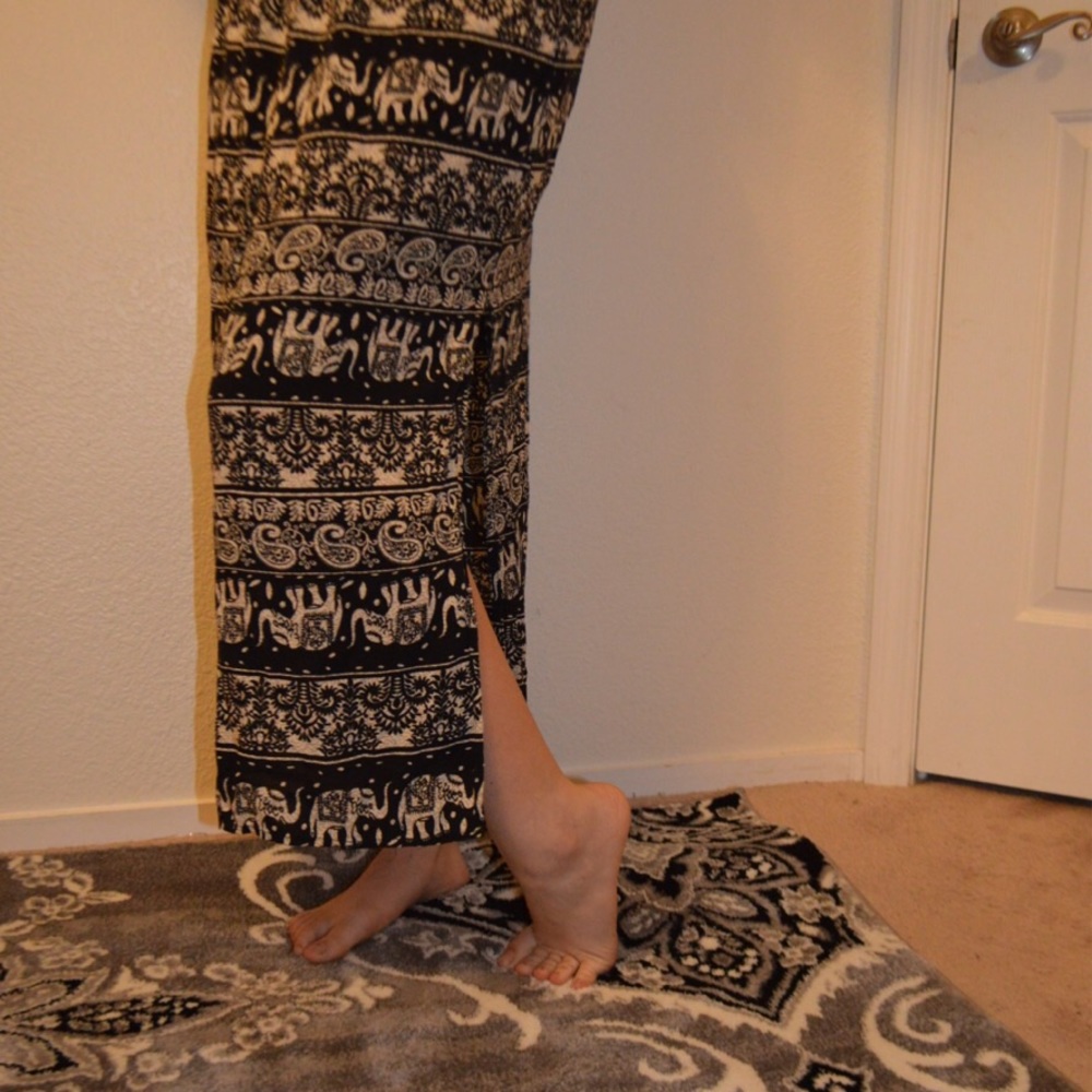 Long black skirt